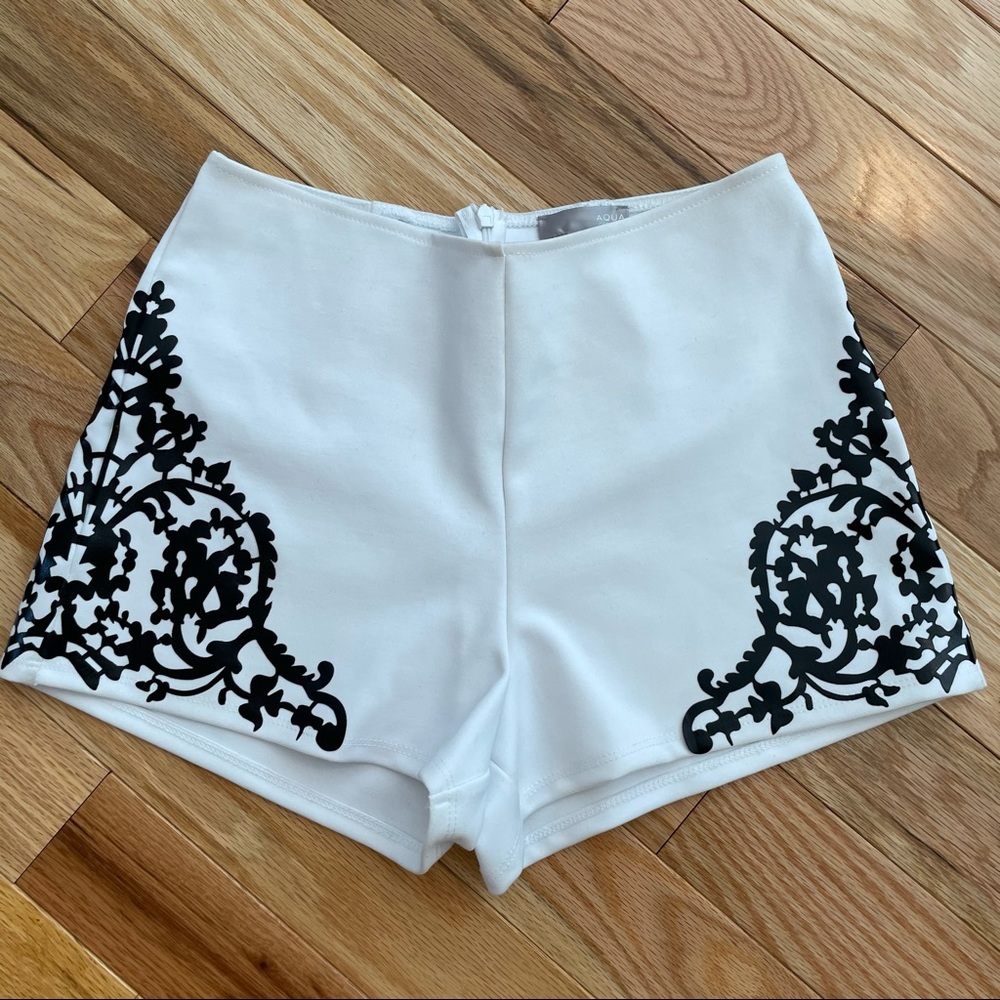 AQUA White Shorts